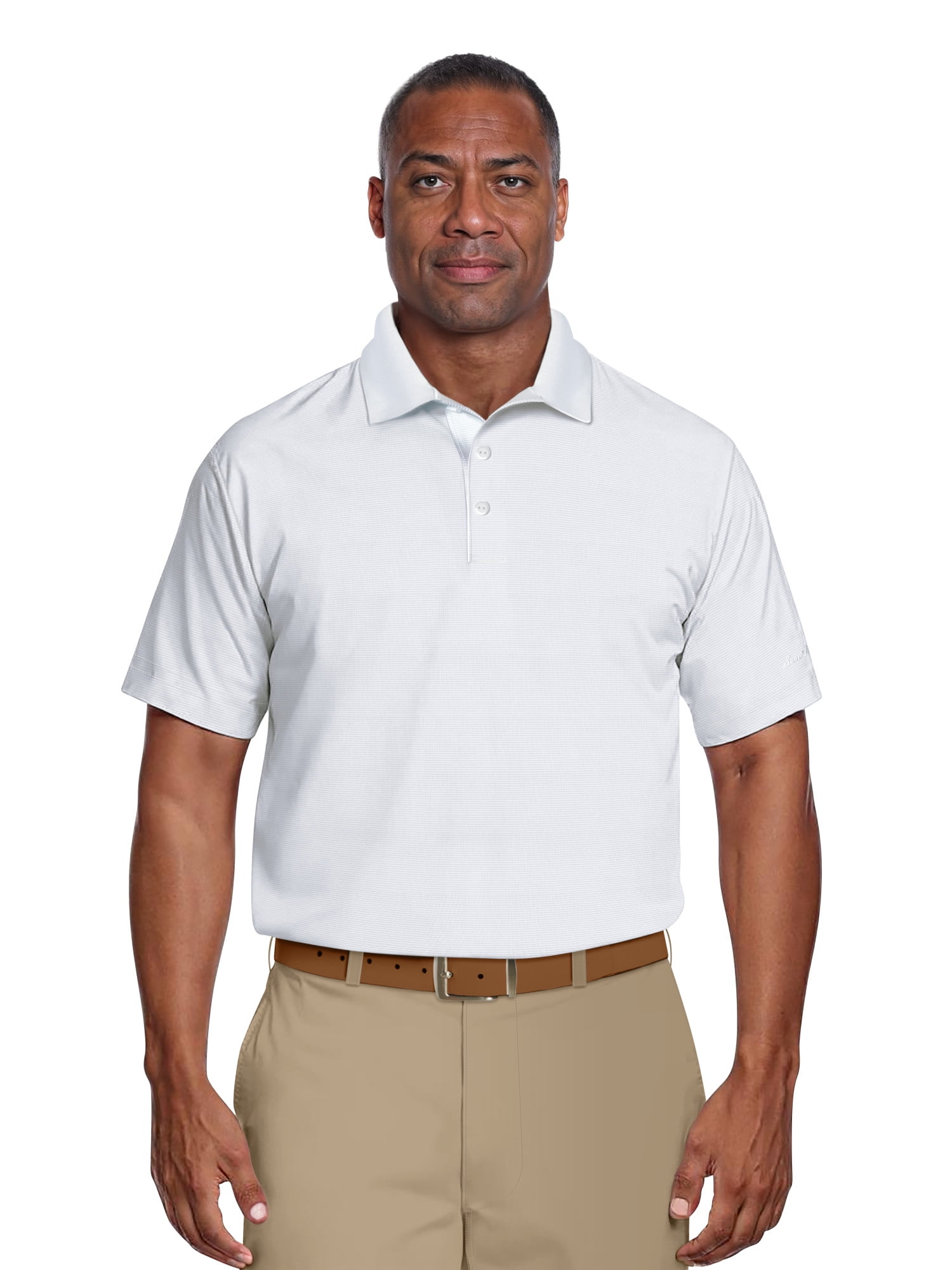Ben Hogan Performance Men's & Big Men's Easy Care Solid Short Sleeve Golf Polo Shirt, up to 5XL