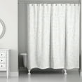 thumbnail image 2 of Creative Products Beige Botanical Pattern 71x74 Shower Curtain, 2 of 2