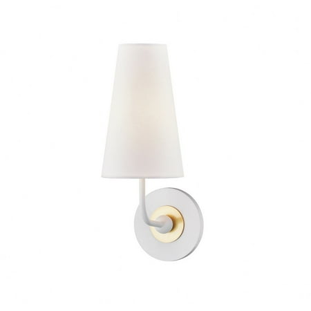 

-1-Light Wall Sconce in Style-5 inches Wide By 13.5 inches High-White Finish Bailey Street Home 735-Bel-3322011