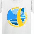 thumbnail image 4 of Inktastic Down Syndrome Awareness Retro Blue and Yellow Ribbon Youth T-Shirt, 4 of 5