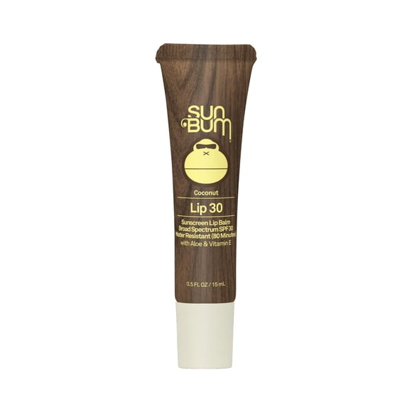 Bálsamo labial Sun Bum SPF 30 de coco, hidratante, 15 ml