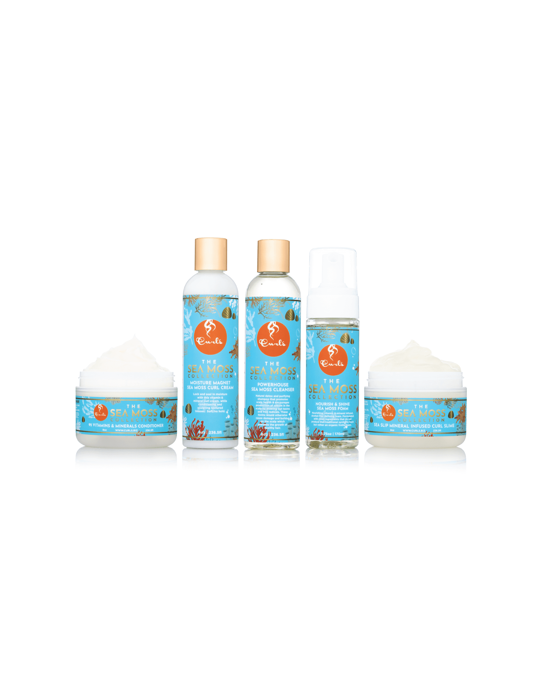 Curls Sea Moss Powerhouse Cleanser Shampoo, 8oz