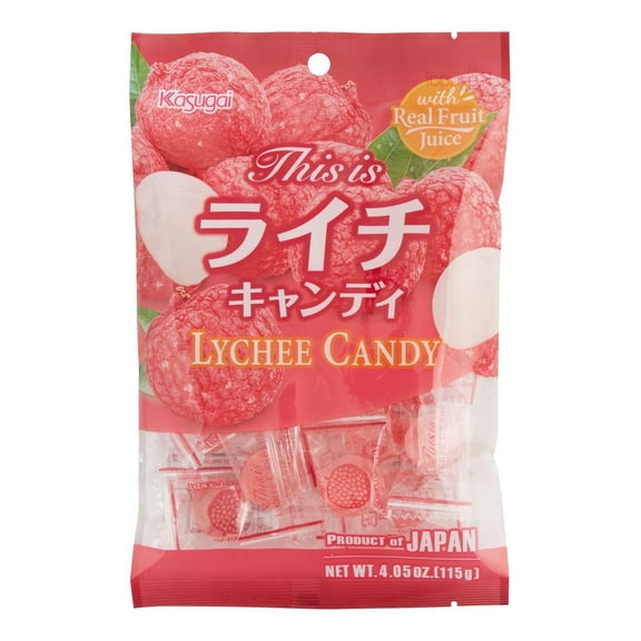 Kasugai Lychee Hard Candy 4.05 oz 2 each Pack of 3