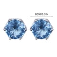 thumbnail image 2 of Ganfancp Moda Azul Circonio Bohemio Vintage Tallada Agua Gota Borla Pendientes Ofertas Flash 1 Par de Pendientes, 2 of 7