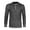 Burnout Black, variant on ZIMEGO Mens Long Sleeve Casual Thermal Button Henley