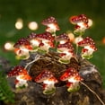 thumbnail image 4 of BINGLI Mushroom Decor String Light Cottagecore Room Decor 3.28FT 10 LED Cute Fairy Light Battery Operated Mushroom Decorations Lights for Christmas Bedroom Dorm Party Wedding Patio, 4 of 6