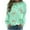 Green, variant on YUGYXL Pink Bows Sweatshirt for Women Plus Size Loose Blouse Crewneck Fall Winter Fashion Outfits Tops for Women Green XL
