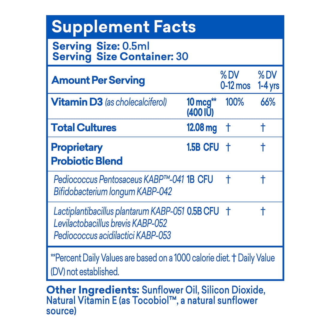 DrKids Probiotic Vitamin D Drops, Clinically Proven Strains, May Support Infant & Child Gut and Digestive Health*, Powerful Immune Support and Guaranteed Live Cultures, 0.5 fl. Oz. (15 ml). 3 Pack