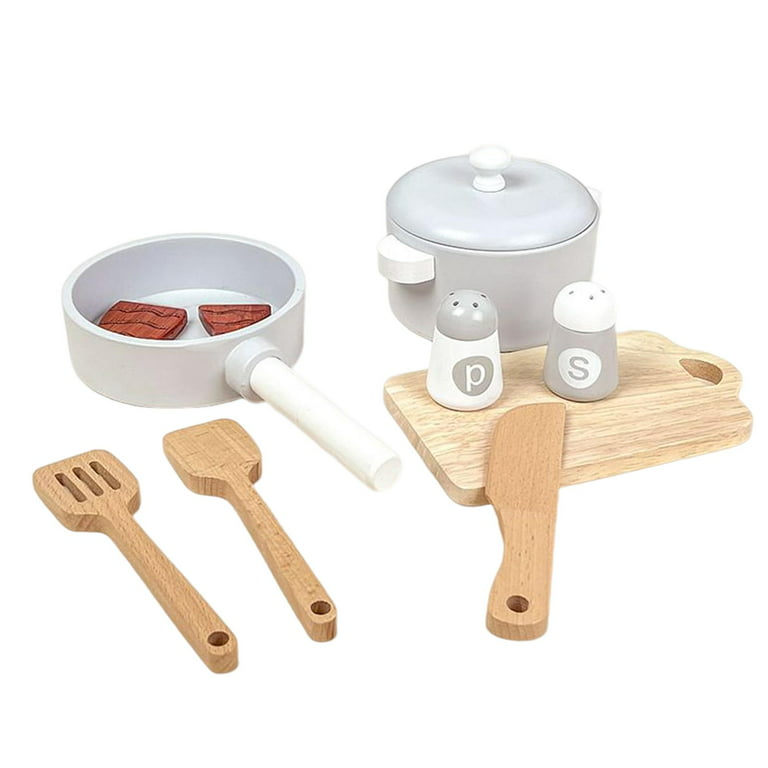 Kitchen Toyset Miniature Wooden Toy Interest Development DIY Simulation  Accessories Montessori Kitchen Toys Cooking toys for Kids 
