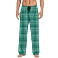 thumbnail image 4 of purcolt Mens Plaid Pajama Pants Drawstring Elastic Waist Lightweight Sleep Pants Lounge Pants Sleepwear PJ Bottoms with Pockets, 4 of 7
