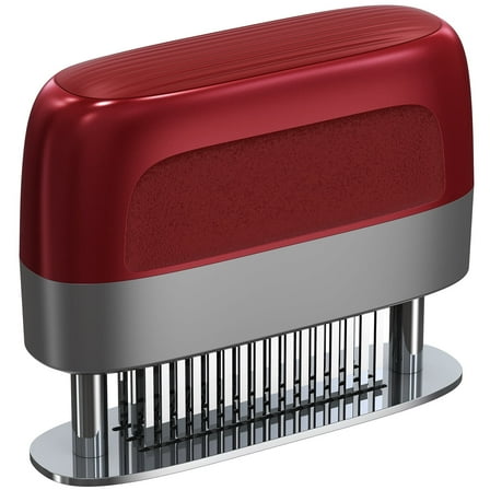 Stainless Steel Meat Tenderizer Tool 48 Ultra-sharp Needle Blades, No Detachable Needed for Easy Cleaning, Heavy-Duty Meat Tenderizer for Steak Chicken Pork Lamb, No More Mallet or Meat Hammer