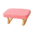 thumbnail image 3 of Siruishop Modern Rectangle Chair Step Stool Padded Footstool for Playroom Desk Bedroom Pink, 3 of 8