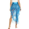 thumbnail image 2 of XIAONU Sparkle Skirt For Women High Low Bow Trim Tulle Skirt Eye-Catching Party Performance Skirts, 2 of 7