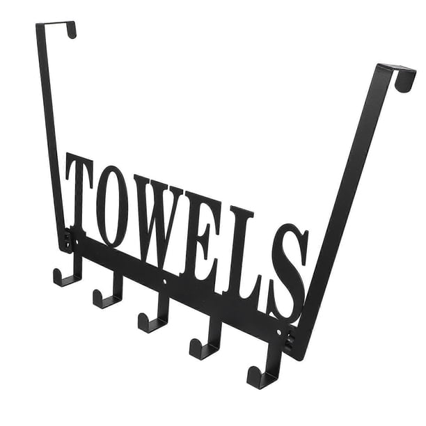 Iron Wall Mountable Organizer Rack For Bathroom Kitchen Door Back Storage Clothes Organizer 1Pcs