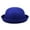 Royal Blue_007, variant on Mens Round Bowler Hat Rolled Short Brim Dome Cap Classic Trendy Winter Daily Performance Headwear Hot Pink