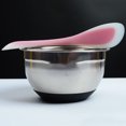 thumbnail image 3 of VONKY Dual Head Silicone Spatula Heat-Resistant Non Stick Cake Cream Butter Spatulas Scraper Brush Spoon Random Color, 3 of 9
