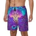 thumbnail image 2 of Haiem Elephant In Tribal Style Men'S Quick-Dry Swim Trunks: Comfortable Beach Shorts With Mesh Lining And Pockets - Ideal For Swimming And Sunbathing Xx-Large, 2 of 9