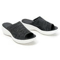 thumbnail image 4 of Sandales Correctrices de Sport en Maille à Talon Compensé Tricoté pour Femmes, Chaussures de Plage d'Été Respirantes, 4 of 6
