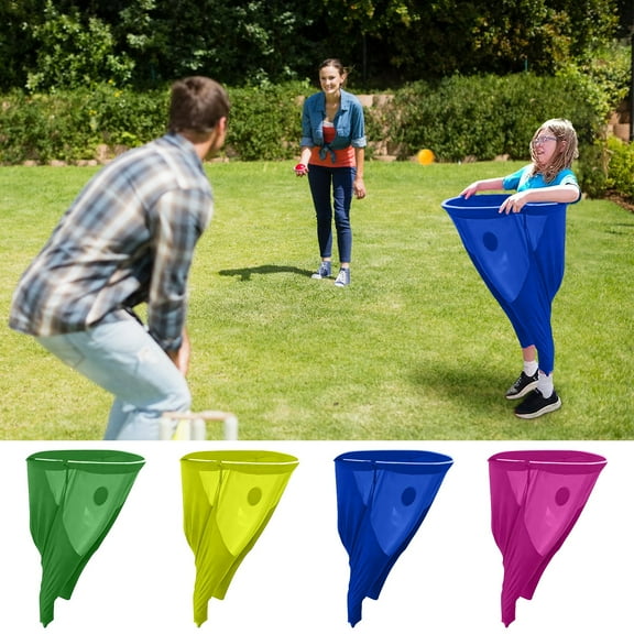 Granny Pants Yard Game Set with 2 Bouncy Balls | Oversized Freaky Party Pants for Outdoor Family Reunion Games & Adult Team-Building Activities
