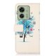 thumbnail image 5 of Funda de piel sintética yuxing con estampado de patrón para Motorola Edge 40 5G soporte y billetera Azul, 5 of 5
