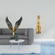 thumbnail image 2 of Figura de de resina, estatua hecha a mano, escultura de , adorno decorativo abstracto, artesanía de mesa para sala de estar, dormitorio, o, 2 of 8