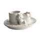 thumbnail image 5 of Soporte de incienso para decoración del hogar, centros de mesa, decoración, soporte de cerámica, plato de vela de gato para dormitorio, sala de estudi Manchas negras, 5 of 9