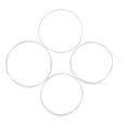 thumbnail image 2 of 4 unids/set ukelele Ukelele Uke cuerdas Hardware de nailon blanco, 2 of 5
