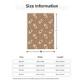 thumbnail image 6 of ZNDUO Spaceship Brown Pattern Pattern Thickening Blanket, Fluffy Soft Cozy Flannel Throw Blankets, 80"x60" Inches, 6 of 8