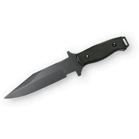 Bear Ops Bear Tac Clip Point Black TI Finish Fixed Blade Knife with Black G10