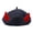 Black red horn, variant on MOMOJIA Thick Warm Devil Horn Beret Hat Wool Winter Hat Fashion Accessory For Concerts Snow EventHa110weenCostume Accessories