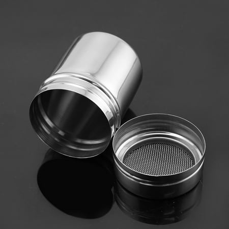

Stainless Steel Powder Shaker Fine Mesh Shaker Sugar Shaker Cocoa Flour Chocolate Coffee Sifter Sprinkler Dredgers for Coffee Cappuccino Latte