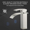 thumbnail image 5 of Voton V-1527L Brushed Nickel Bathroom Faucet, 5 of 7