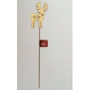 Holiday Time Metal Gold Deer Yard Stake, 17 Inch Height