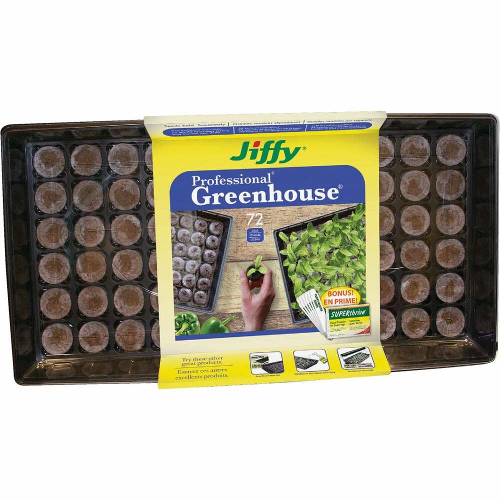 5 Jiffy Pellets includes:Domes, 1020  Seed Tray 30 Inserts, 180 No Hole 