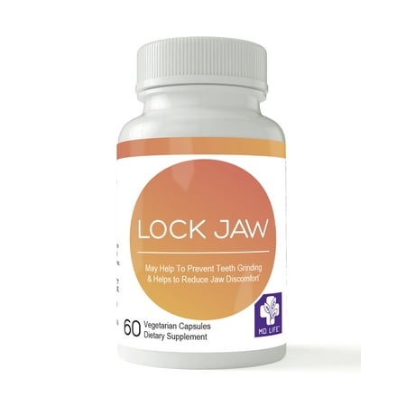 MD.Life Lock Jaw, 60 Caps an Ongoing TMJ Pain Relief Treatment to Help Naturally Provide TMJ Pain Relief Formula (60