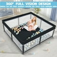 thumbnail image 6 of G TALECO GEAR Baby Playpen with Mat, Foldable Playpen for Babies and Toddlers, Portable Travel Play Yard, 50"x50", Black, 6 of 9