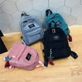 thumbnail image 2 of Fashion Woman Mini Simple Corduroy Backpacks Campus Style Pure Color Capacity Double Shoulder Bag Solid Color Corduroy Backpack 03, 2 of 6