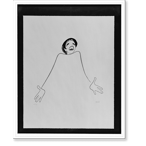 Historic Print, [Liza Minnelli in Minnelli on Minnelli].Hirschfeld., 16" x 20"