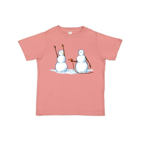 

Inktastic Snowman Stickup with Hairdryer Gift Toddler Boy or Toddler Girl T-Shirt