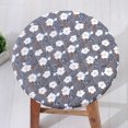 thumbnail image 5 of Kitchen Stool Cushions Bar Stool Cushion Texture Stool Cover Round Upholstered Bar Stool Foam Cushion Non Slip Bottom 12 Inches Automotive Seat Heater, 5 of 5