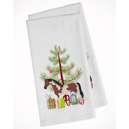 

Carolines Treasures BB9274WTKT Pinto Horse Christmas White Kitchen Towel Set of 2 19 X 25 multicolor