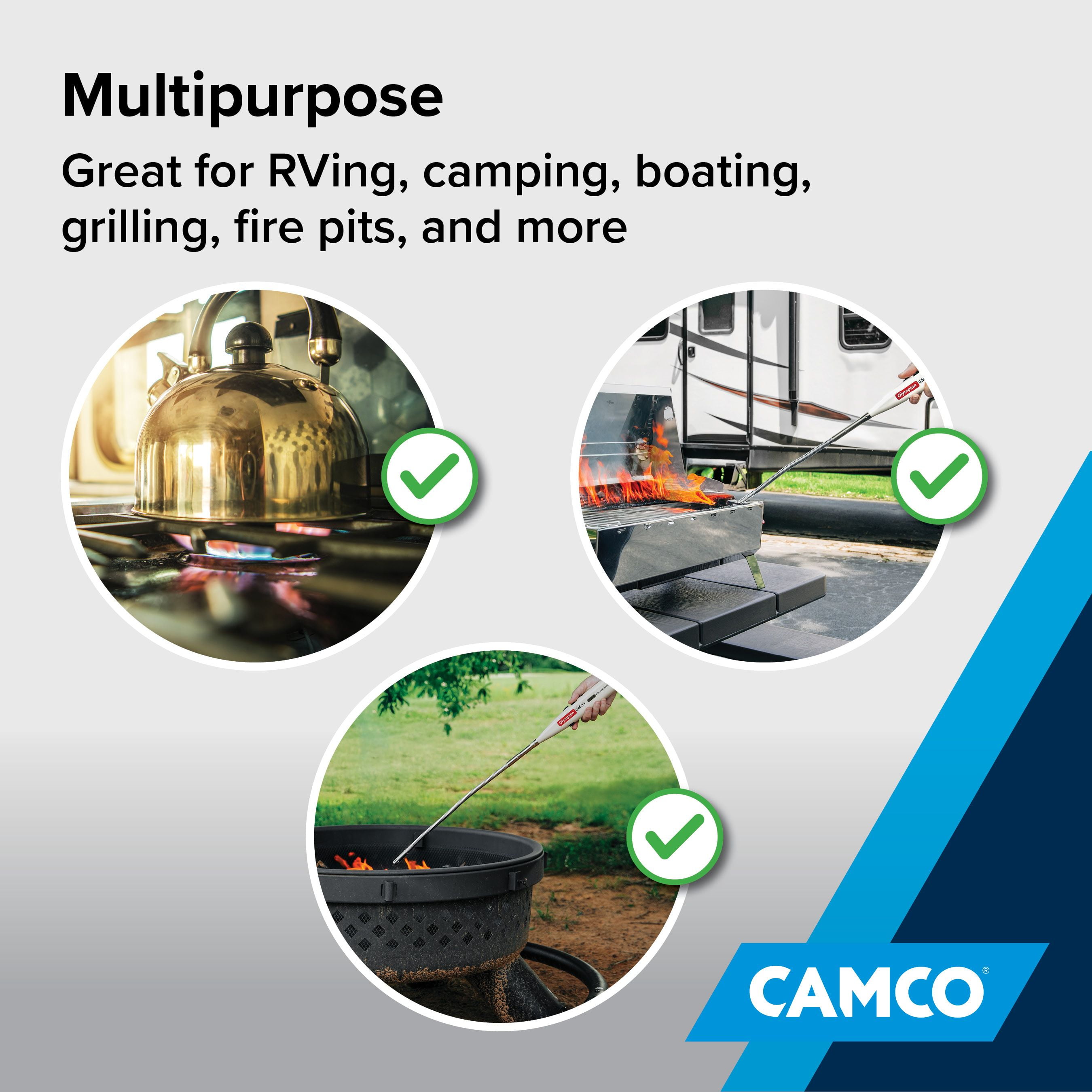 Camco Olympian GM-3X Gas Match, Refillable Utility Lighter (57549)