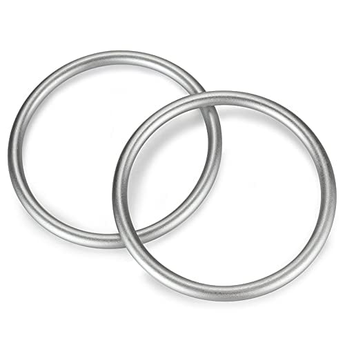 Tian Qi Baby Sling Ring 3 inch Aluminium Wrap Rings Soft Carrier Ring Accessory for Infants Toddlers Newborn Kids, Works with Your Own Material or Convert Wrap to Sling (Silver) Silver, Silver