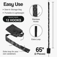 thumbnail image 3 of Hockey Gear Drying Rack - 2 Pieces Sports Gear Hanger (12 Hooks), 3 of 5