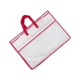 thumbnail image 3 of Bolsa organizadora para guardar edredones y armario con cremallera, 55 x 39 cm, bolsa grande para mudanzas borde rojo, 3 of 9