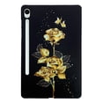 thumbnail image 3 of Allytechgroup Slim Case for Samsung Galaxy Tab S10 FE / Galaxy Tab S9 FE 10.9", TPU Back Cover Stylish Pattern Protective Shock Resistant Lightweight Case for Galaxy Tab S10 FE/ S9 FE,Gold Butterfly, 3 of 4