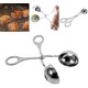 thumbnail image 3 of Cuchara para carne de acero inoxidable (4,8 cm de diámetro), Cuchara para albóndigas, Molde para albóndigas, Cuchara práctica para albóndigas, helado, fruta, masa para galletas, etc., 3 of 5