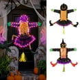 thumbnail image 2 of Xinwanna Crashing Witch Into Tree Halloween Decoration with LED Light Outdoor Lighted Flying Witch for Tree Yard Patio Porch Decoration (Type B), 2 of 13