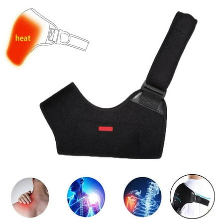 Anauto Adjule Shoulder Heating Pad Heat Electric Back Relaxing Therapy Pain Relief