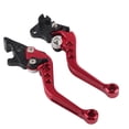 thumbnail image 1 of Par de manijas de palanca de freno de tambor de embrague de motocicleta de aluminio CNC, color rojo Jadeshay  A, 1 of 8